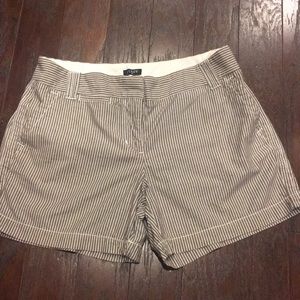 J Crew Pin Striped Shorts Size 4